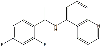 N-[1-(2,4-difluorophenyl)ethyl]quinolin-5-amine 구조식 이미지