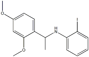 N-[1-(2,4-dimethoxyphenyl)ethyl]-2-iodoaniline 구조식 이미지