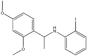 N-[1-(2,4-dimethoxyphenyl)ethyl]-2-iodoaniline Structure