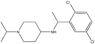 N-[1-(2,5-dichlorophenyl)ethyl]-1-(propan-2-yl)piperidin-4-amine 구조식 이미지