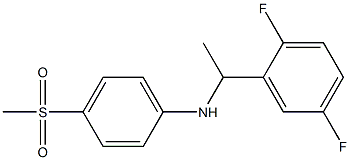 N-[1-(2,5-difluorophenyl)ethyl]-4-methanesulfonylaniline 구조식 이미지