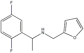 N-[1-(2,5-difluorophenyl)ethyl]-N-(2-furylmethyl)amine 구조식 이미지