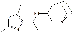 N-[1-(2,5-dimethyl-1,3-thiazol-4-yl)ethyl]-1-azabicyclo[2.2.2]octan-3-amine 구조식 이미지