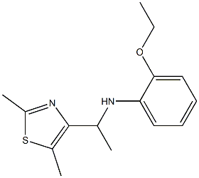 N-[1-(2,5-dimethyl-1,3-thiazol-4-yl)ethyl]-2-ethoxyaniline 구조식 이미지