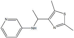 N-[1-(2,5-dimethyl-1,3-thiazol-4-yl)ethyl]pyridin-3-amine 구조식 이미지