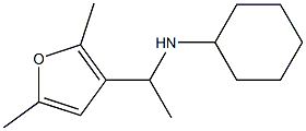 N-[1-(2,5-dimethylfuran-3-yl)ethyl]cyclohexanamine 구조식 이미지