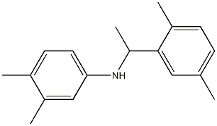 N-[1-(2,5-dimethylphenyl)ethyl]-3,4-dimethylaniline Structure