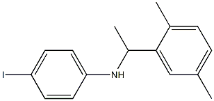 N-[1-(2,5-dimethylphenyl)ethyl]-4-iodoaniline 구조식 이미지