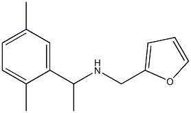 N-[1-(2,5-dimethylphenyl)ethyl]-N-(2-furylmethyl)amine Structure