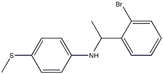 N-[1-(2-bromophenyl)ethyl]-4-(methylsulfanyl)aniline 구조식 이미지