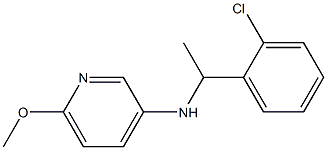 N-[1-(2-chlorophenyl)ethyl]-6-methoxypyridin-3-amine 구조식 이미지