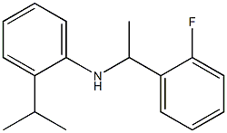 N-[1-(2-fluorophenyl)ethyl]-2-(propan-2-yl)aniline Structure