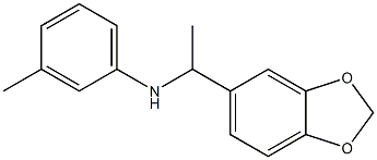 N-[1-(2H-1,3-benzodioxol-5-yl)ethyl]-3-methylaniline 구조식 이미지