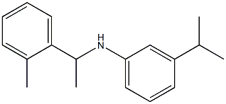 N-[1-(2-methylphenyl)ethyl]-3-(propan-2-yl)aniline 구조식 이미지