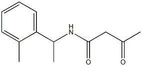 N-[1-(2-methylphenyl)ethyl]-3-oxobutanamide Structure