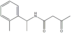 N-[1-(2-methylphenyl)ethyl]-3-oxobutanamide 구조식 이미지