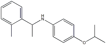 N-[1-(2-methylphenyl)ethyl]-4-(propan-2-yloxy)aniline 구조식 이미지