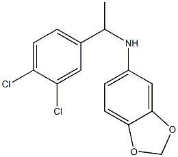 N-[1-(3,4-dichlorophenyl)ethyl]-2H-1,3-benzodioxol-5-amine Structure