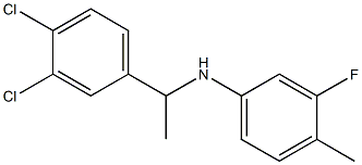 N-[1-(3,4-dichlorophenyl)ethyl]-3-fluoro-4-methylaniline 구조식 이미지