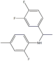 N-[1-(3,4-difluorophenyl)ethyl]-2-fluoro-4-methylaniline 구조식 이미지