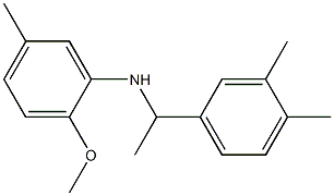 N-[1-(3,4-dimethylphenyl)ethyl]-2-methoxy-5-methylaniline Structure