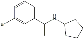 N-[1-(3-bromophenyl)ethyl]cyclopentanamine 구조식 이미지