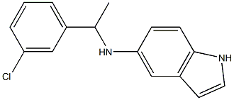 N-[1-(3-chlorophenyl)ethyl]-1H-indol-5-amine 구조식 이미지