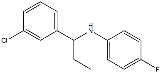 N-[1-(3-chlorophenyl)propyl]-4-fluoroaniline 구조식 이미지