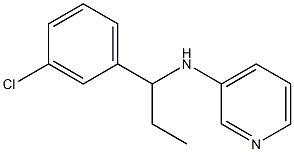 N-[1-(3-chlorophenyl)propyl]pyridin-3-amine Structure