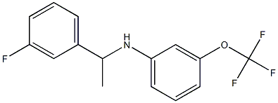 N-[1-(3-fluorophenyl)ethyl]-3-(trifluoromethoxy)aniline Structure