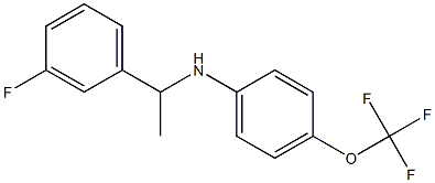 N-[1-(3-fluorophenyl)ethyl]-4-(trifluoromethoxy)aniline Structure