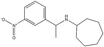 N-[1-(3-nitrophenyl)ethyl]cycloheptanamine 구조식 이미지