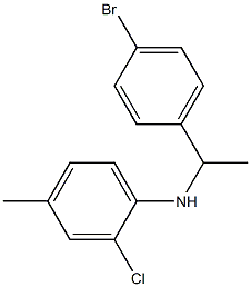 N-[1-(4-bromophenyl)ethyl]-2-chloro-4-methylaniline 구조식 이미지