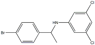 N-[1-(4-bromophenyl)ethyl]-3,5-dichloroaniline 구조식 이미지