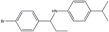 N-[1-(4-bromophenyl)propyl]-4-(propan-2-yl)aniline 구조식 이미지