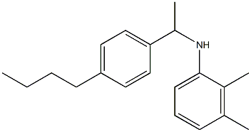 N-[1-(4-butylphenyl)ethyl]-2,3-dimethylaniline 구조식 이미지