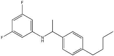 N-[1-(4-butylphenyl)ethyl]-3,5-difluoroaniline Structure