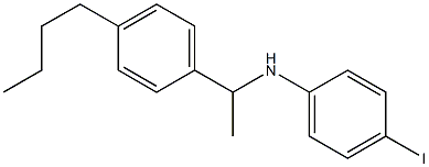 N-[1-(4-butylphenyl)ethyl]-4-iodoaniline 구조식 이미지