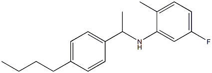N-[1-(4-butylphenyl)ethyl]-5-fluoro-2-methylaniline 구조식 이미지