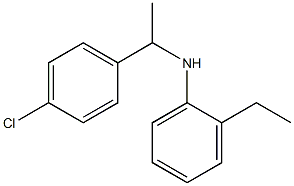 N-[1-(4-chlorophenyl)ethyl]-2-ethylaniline Structure