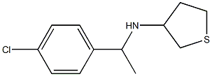 N-[1-(4-chlorophenyl)ethyl]thiolan-3-amine 구조식 이미지