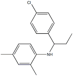 N-[1-(4-chlorophenyl)propyl]-2,4-dimethylaniline 구조식 이미지