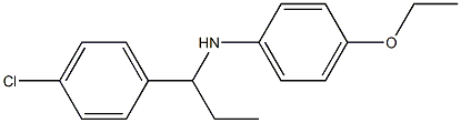 N-[1-(4-chlorophenyl)propyl]-4-ethoxyaniline 구조식 이미지