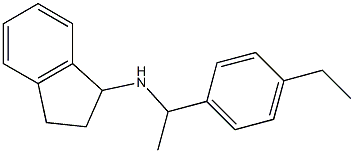 N-[1-(4-ethylphenyl)ethyl]-2,3-dihydro-1H-inden-1-amine Structure