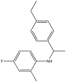 N-[1-(4-ethylphenyl)ethyl]-4-fluoro-2-methylaniline 구조식 이미지