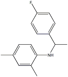 N-[1-(4-fluorophenyl)ethyl]-2,4-dimethylaniline 구조식 이미지
