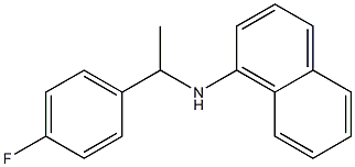 N-[1-(4-fluorophenyl)ethyl]naphthalen-1-amine Structure