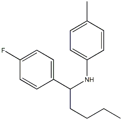 N-[1-(4-fluorophenyl)pentyl]-4-methylaniline Structure