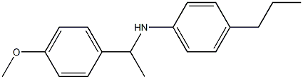 N-[1-(4-methoxyphenyl)ethyl]-4-propylaniline Structure