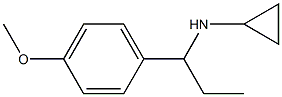 N-[1-(4-methoxyphenyl)propyl]cyclopropanamine Structure